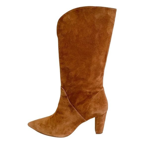 Zara Tan Heeled Ankle Boots – Size 40 - Picture 4 of 10